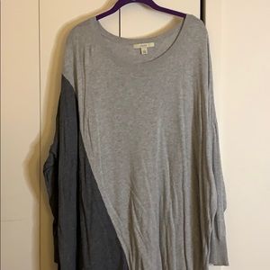 Plus size long sleeve tunic